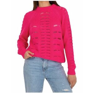 Neon rózsaszín perforált pulóver kép
