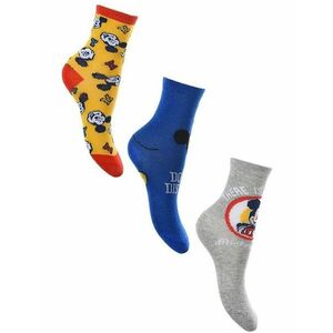 Három csomag Miki egér zokni - sárga, kék, szürke kép