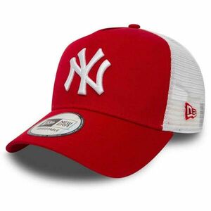 New Era 9Forty Trucker Clean NY Yankees Scarlet Red kép