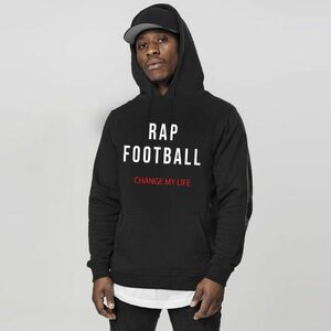 Pulcsi Rap & Football Hoodie Black kép