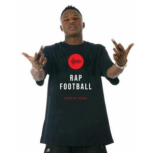 Rap & Football Tee Black kép