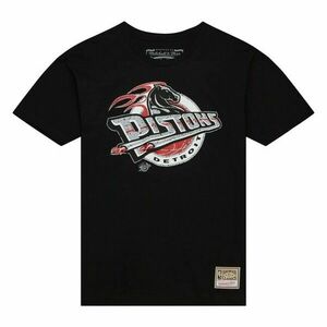 T-shirt Mitchell & Ness Detroit Pistons Cracked Cement Tee black kép