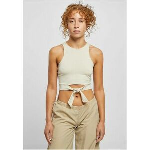 Urban Classics Ladies Cropped Knot Top softseagrass kép