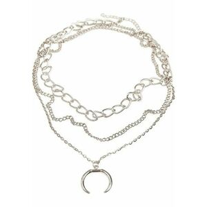 Urban Classics Open Ring Layering Necklace silver kép