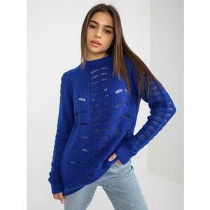 Női pulóver GABRIELA kobalt színű mintával kép
