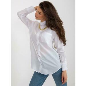 Női ing levehető, túlméretezett láncos részlettel LUDOVIT fehér kép
