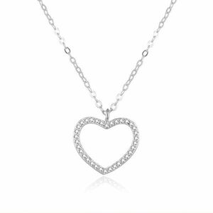 Beneto Beneto Gyönyörű ezüst nyaklánc szívvel AGS886/47 kép