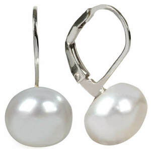 JwL Luxury Pearls JwL Luxury Pearls Igazgyöngy fülbevaló ezüst kapoccsal JL0022 kép