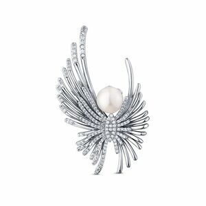 JwL Luxury Pearls JwL Luxury Pearls Gyönyörű angyal bross gyöngyökkel és kristályokkal JL0823 kép