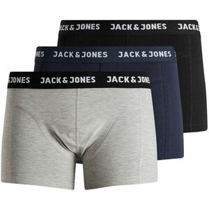 Jack&Jones Jack&Jones 3 PACK - férfi boxeralsó JACANTHONY 12160750 Black - Blue nights - LGM XL kép