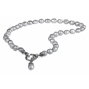 JwL Luxury Pearls JwL Luxury Pearls Valódi szürke gyöngy nyaklánc JL0557 kép
