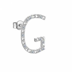 Rosato Rosato Ezüst single fülbevaló cirkónium kövekkel G betű Cubica RZCU33 - 1 db kép