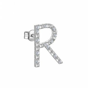 Rosato Rosato Ezüst single fülbevaló cirkónium kövekkel R betű Cubica RZCU44 - 1 db kép