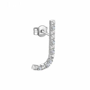 Rosato Rosato Ezüst single fülbevaló cirkónium kövekkel J betű Cubica RZCU36 - 1 db kép