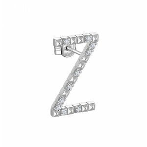 Rosato Rosato Ezüst single fülbevaló cirkónium kövekkel Z betű Cubica RZCU52 - 1 db kép