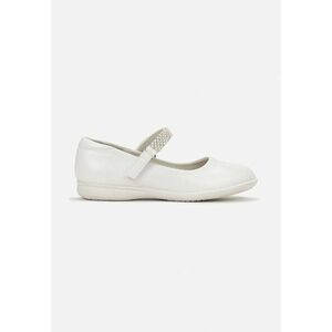 Fehér Balerina lapossarkú cipő kép