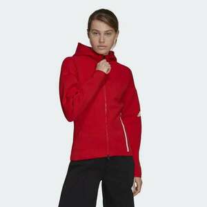 Adidas, H53035, Női cipzáros pulóver, Vivid Red, S kép