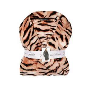 Halat, Victoria's Secret, Logo Short Cozy, Champagne Tiger, Marime S kép