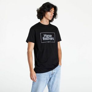 Horsefeathers Label T-Shirt Black kép