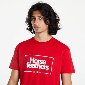 Horsefeathers Label T-Shirt True Red kép