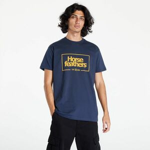 Horsefeathers Label T-Shirt Midnight Navy kép