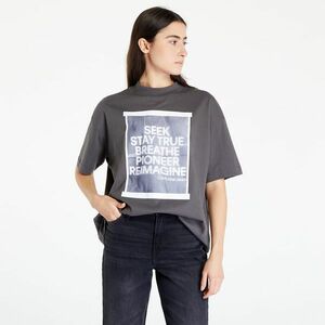 Calvin Klein Jeans Slogan Boyfriend T-Shirt Grey kép