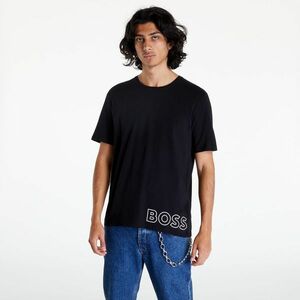 Hugo Boss Stretch-Cotton Pyjama Outline Logo T-Shirt Black kép