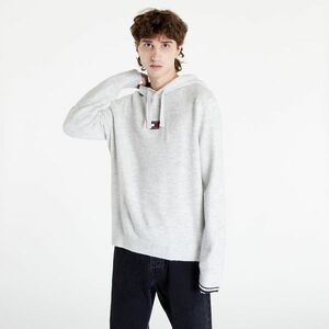 Tommy Jeans Tjm Relaxed Badge Hoodie Sweater Silver Grey Heather kép