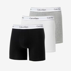 Calvin Klein Modern Cotton Stretch Boxer Brief 3-Pack Black/ White/ Grey Heather kép