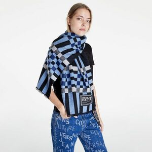 Versace Jeans Couture Check Scarf Black/ Light Blue kép