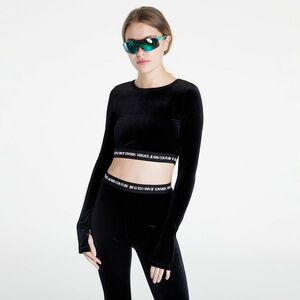 Versace Jeans Couture Velvet Stretch T-Shirt Black kép