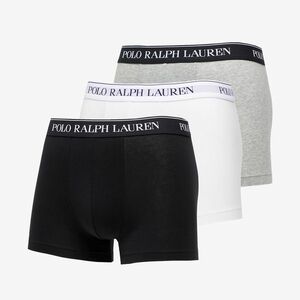 Ralph Lauren Stretch Cotton Classic Trunks Grey/ White/ Black kép