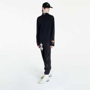 Heron Preston HPNY Embroidered Rollneck Long Sleeve Tee Black/ White kép