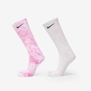 Nike Everyday Plus Cushioned Tie-Dye Crew Socks 2-Pack Multi-Color kép