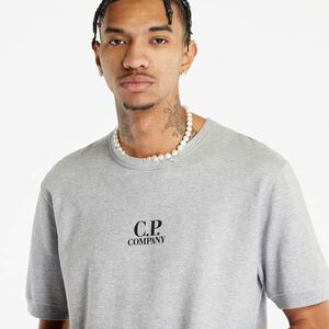 C.P. Company Light Fleece Short Sleeve Sweatshirt Grey Melange kép