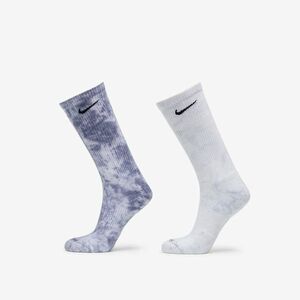 Nike Everyday Plus Cushioned Tie-Dye Crew Socks 2-Pack Multicolor kép