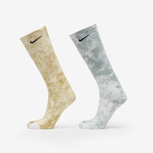 Nike Everyday Plus Cushioned Tie-Dye Crew Socks 2-Pack Multicolor kép