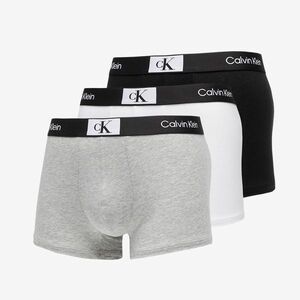 Calvin Klein ´96 Cotton Stretch Trunks 3-Pack Black/ White/ Grey Heather kép