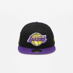New Era Los Angeles Lakers Team Patch 9FIFTY Snapback Cap Black kép