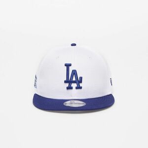 New Era Los Angels Dodgers Crown Patches 9FIFTY Snapback Cap White/ Dark Blue kép