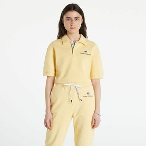 Chiara Ferragni Light Diagonal Fleece Co Polo T-Shirt Yellow kép