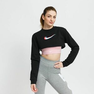 Nike Sportswear Long Sleeve Crop Top Print Black kép