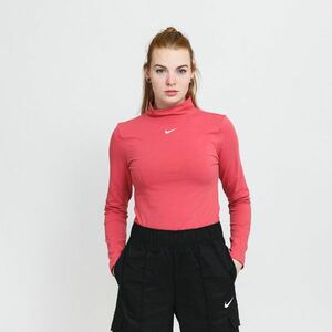 Nike Sportswear Essential Mock Long-Sleeve Top Pink kép