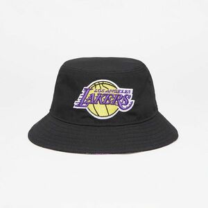 New Era Los Angeles Lakers Print Infill Bucket Hat Black kép