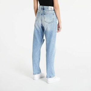 Calvin Klein Jeans High Rise Straight Pants Denim Light kép