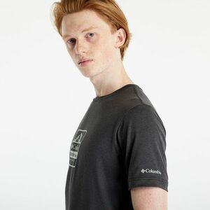 Columbia Tech Trail™ Front Graphic Short Sleeve Tee Black Heather/ Tes kép