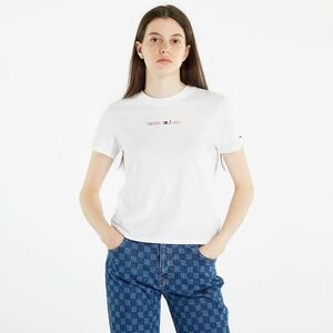 Tommy Jeans Regular Color Serif T-Shirt White kép