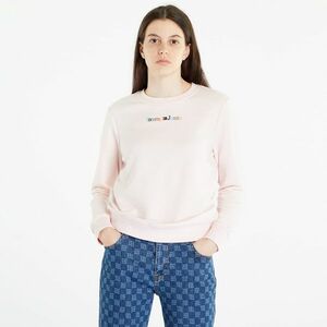 Tommy Jeans Regular Color Serif Sweatshirt Faint Pink kép