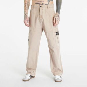 Calvin Klein Jeans Mineral Dye Cargo Woven Pants Shitake kép