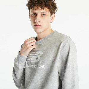 New Balance Essentials Stacked Logo French Terry Crewneck Athletic Grey kép